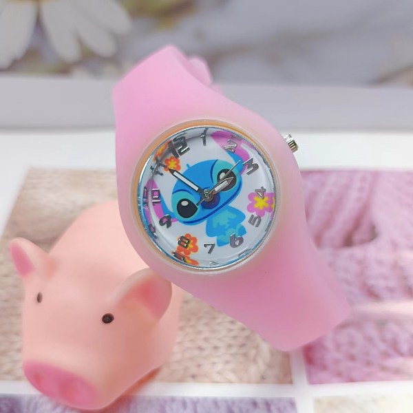 1 Piece Kids Watch(Pink),Waterproof Children's Wristwatch Quartz Movement,3D Cartoon Design,Digital Kids Watch for 3 Years Old to 11 Years Old Girl