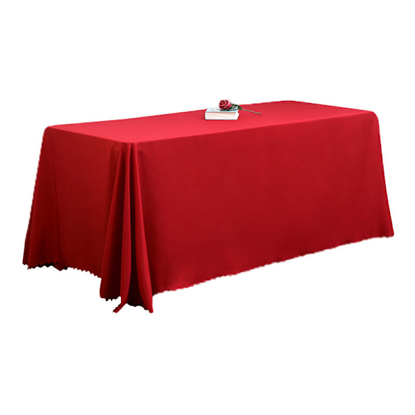 Tvättbar rektangulär bordsduk, valfri storlek, bordsduk i polyester, fläckresistent, för matsal, picknick, restaurang. (180x300cm,