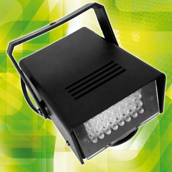 Mini Strobe 24 LED, DJ-lyseffekt, lysshow, tak/vegg, nattklubb-stemning, justerbar hastighet, 10w