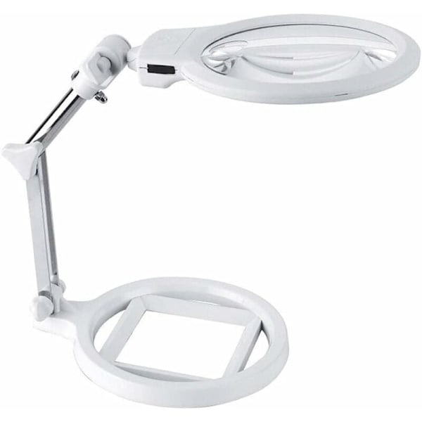 Bordlampe Lampe Søvn Justerbar i metallisk Metallstøtte Justerbar kontor 130 mm Inspeksjon og vedlikehold Lesing Lerme 5x
