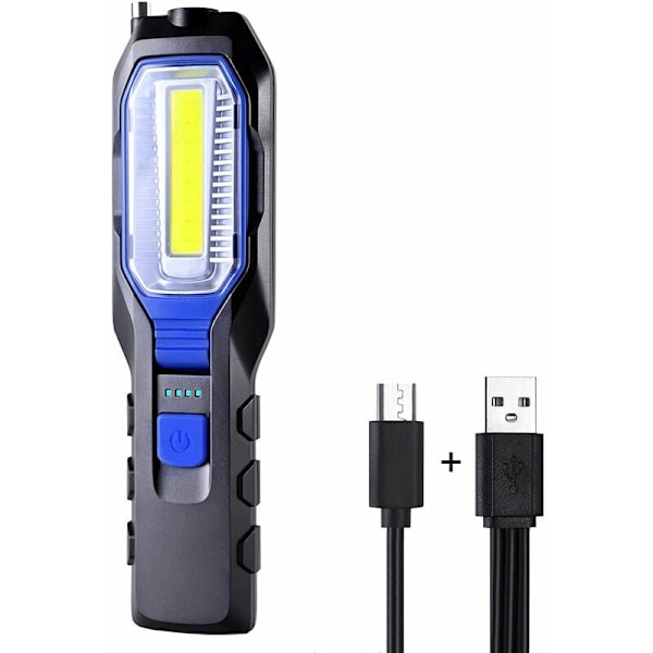 Ladattava LED-työvalaisin, tehokas ladattava kannettava työvalaisin USB-magneettivalo 2500MAH COB