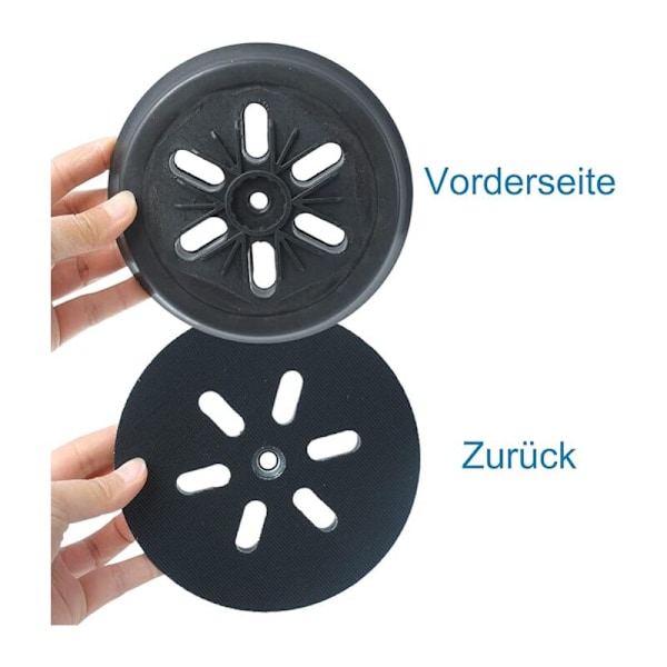 Slipskiva kompatibel med excenterslipmaskin för turbin Bos-ch Gex 150 AC, Pex 15 AE, Gex 150 (diameter 150 mm, med skruvar)