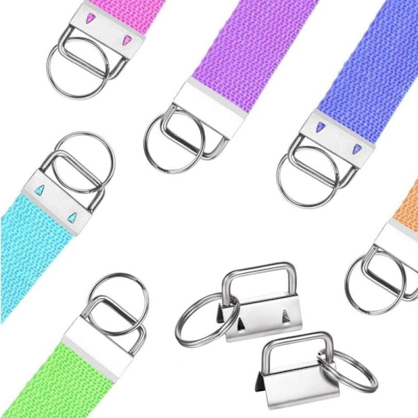 100 stk. nøkkelbærer materiale armbånd nøkkelring og håndleddsnøkkelring utstyr for snor snor cle materiale tang kofferter og vesker, håndvevd be