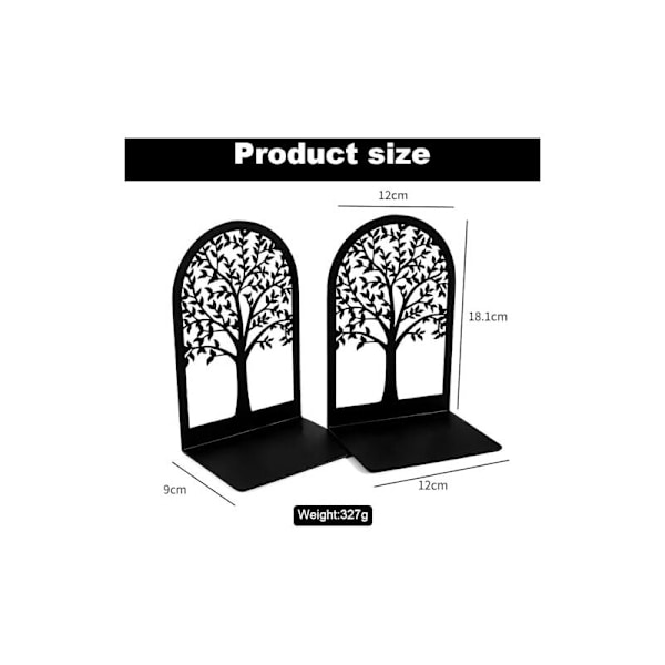 18,1x12cm Serre Bog, 2 Metal Bog Metal Metalformede Boller i form af en dekorativ stram booklet til Bureau Livres Bibliotek til Huset, Sc