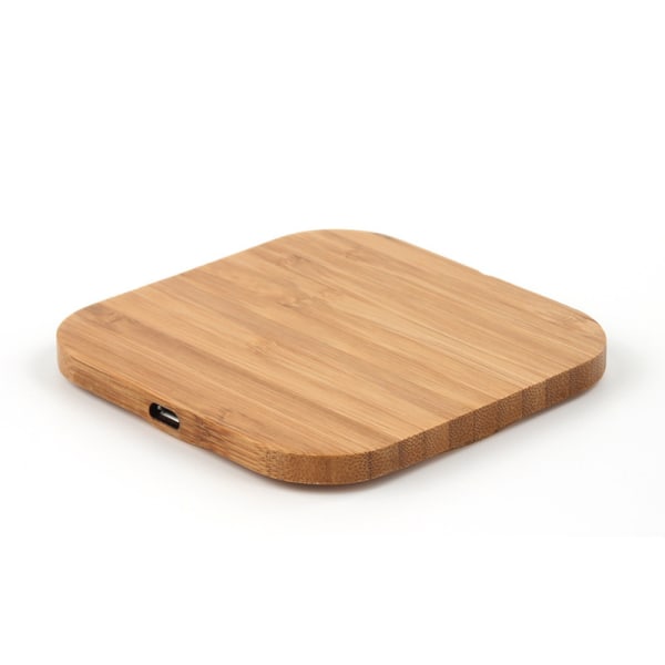 Ultratynd Wood Qi trådløs opladermåtte Opladningsplade til Iphone X