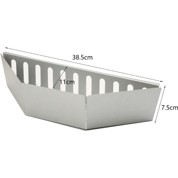 Kolbkorgar för Weber 7403, One Touch, Master Touch och alla andra 47 57 67 cm kolgrillar, Kolkorg för direkt och indirekt värme, Set om 2