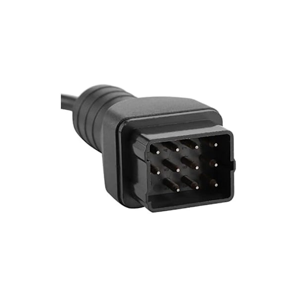 Diagnostikadapter, diagnostikkabel OBD2-kontakt 12-stiftsadapter 16 stift Förlängning biltillbehör för Ren-Ault