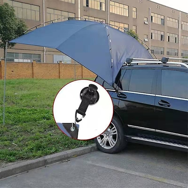 4-pack Utomhus Sugkoppsankare Fästkrokar Bind Campingtält Som Bilsidessolskydd Pooltält Tältfästkrokar Universal Orange