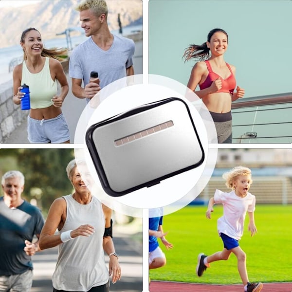 Skridttæller, Kalorietæller med Stor LCD-skærm Bærbar Skridttæller med Taljeklips til Jogging, Vandring, Løb, Gåtur