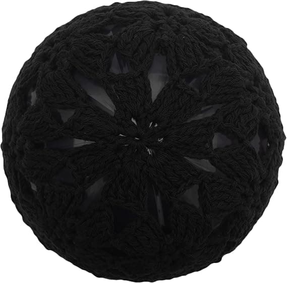 (Sort) Forår Efterår Beanies Dame Håndlavet Hækle Slouchy Beanie