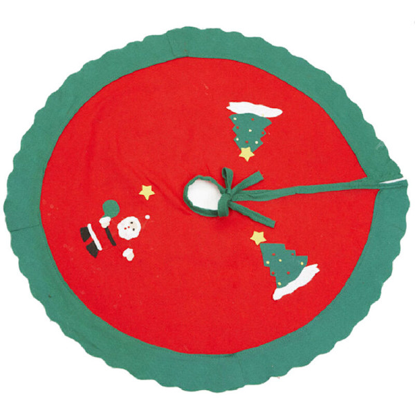 Grinch juletræstæppe, julekalender, nedtælling, gavepose, juletræ vedhæng dekoration, 90cm