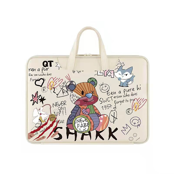 15 tommers malt laptopveske, crossbody skuldertaske for nettbrett
