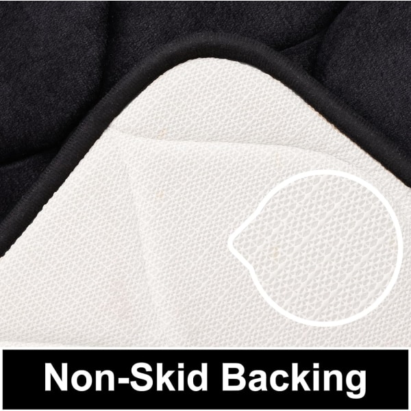 Minneskum Badmatte, Myk Sklisikker Baderomsmatte, Absorberende Baderomsmatte og Maskinvaskbar Baderomsmatte for Dusj Baderomsgulvmatte, 24\" x 16\",