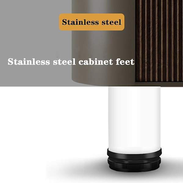 (Hvid) 20CM Justerbar Møbelben, 4PCS Højdejusterbar Bordben Metal Møbelben Rustfrit Stål Bordben Møbelben Med Skruer Cabi