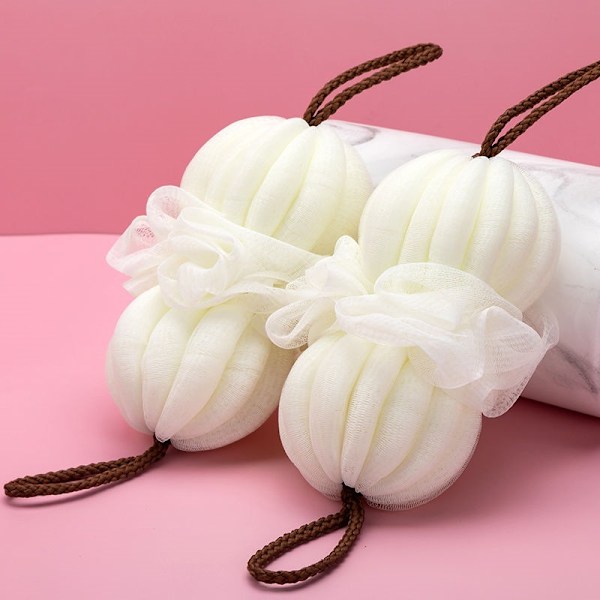 Badsvamp, stor nätfluffig duschboll, duschgelé, badboll, slinga