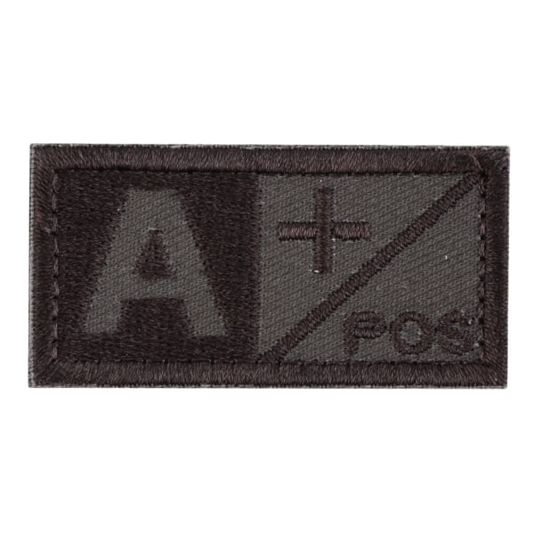 2 st A- Blodtyp Morale Armé Taktisk Broderad Fästplåster