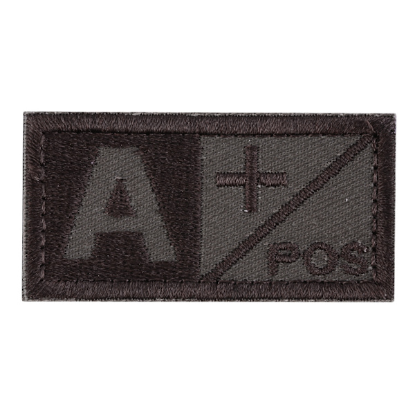2 stk - A-blodtype Morale Army Tactical Broderi Festelapplikasjon
