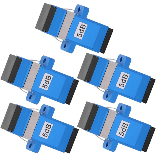 Fiberoptisk SC UPCSC UPC5DB 5-pack Kontaktdon Monomode Dämpare Land