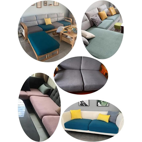 Elastisk sofaovertræk, møbelbeskyttelsesovertræk, sofabetræk, sofabetræk, støvtæt møbel (farve: Brun, størrelse: S (50-65 cm)).