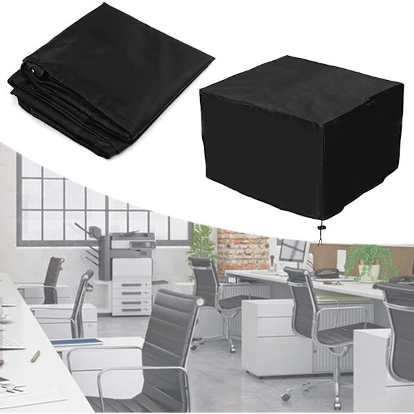 1 kpl (musta, noin 50*40*30cm) Vedenpitävä kopiokoneen suojus, pölytiivis pöytätulostin, suojaava kansi tulostimelle