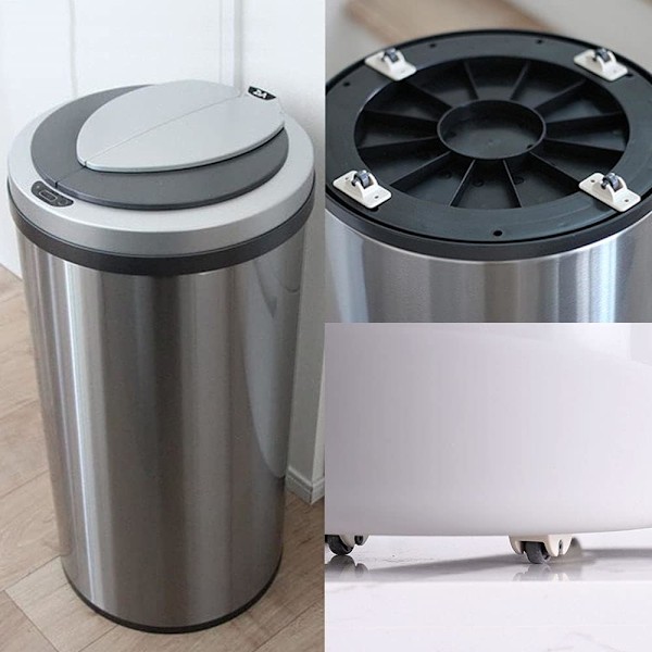 Självhäftande hjul Kraftfulla små hjul Mini plast hjul för att flytta möbler DIY leksakslåda tyglåda förvaringsbehållare Icke-svängbara hjul, 8