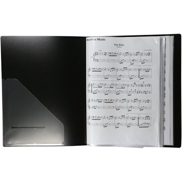 1 stk., flipchart, mappe og mappe, A4-mappe, 40 visningsmapper