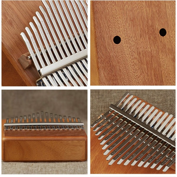 Kalimba Begyndere 17 Key Cloud Pattern Finger Piano bærbart instrument producerer smuk lyd Håndbeskyttelsesmodel