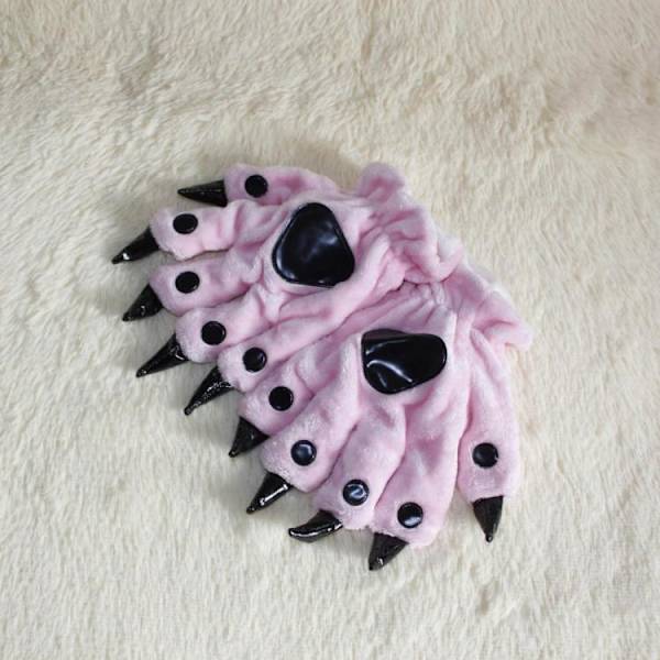 Pote Klø Handsker Handsker Vinter Sød Tyk Unisex Dyr Klø Hånd Handsker Cosplay Handsker Kostume Gave til Halloween Jul