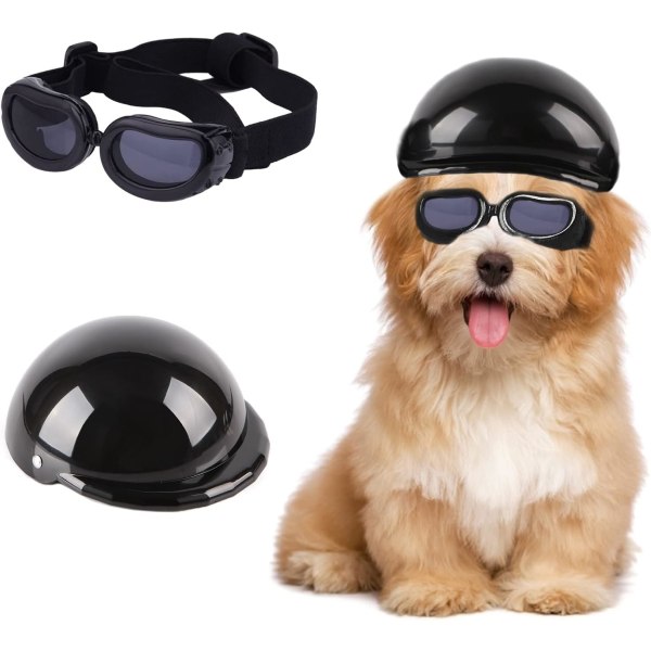 2 rum: Set hjälm + glasögon husdjur hjälm och glasögon hund motorcy d341 |  Fyndiq