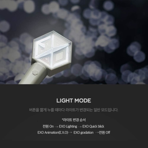 SM Entertainment EXO Offisiell Lightstick ver 3