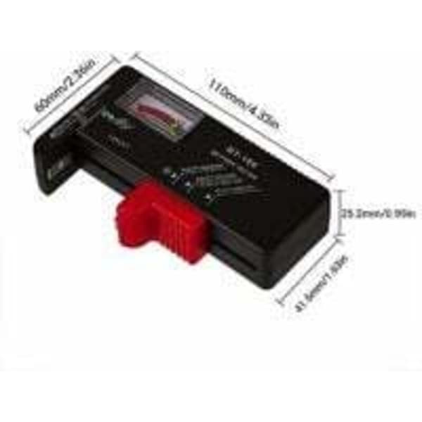 Batteritester Batteritester verifikator for batterier AA/AAA knapp/C/D/9 V/1.5 V Universal LCD-skjerm (3)