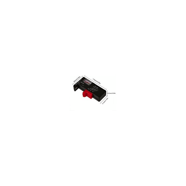 Paristotesteri Paristotesterin tarkistin paristoille AA/AAA nappi/C/D/9 V/1,5 V Universaali LCD-näyttö (3)