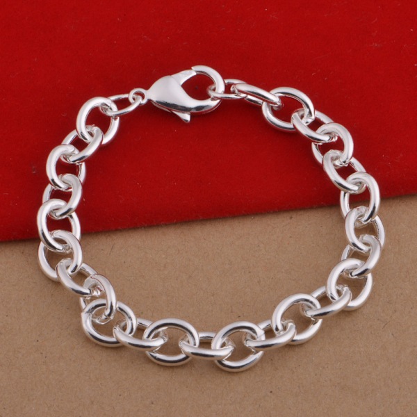 Silverarmband - Snygg & Vacker Design på Silverkedja / Länk