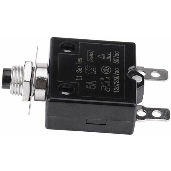 15A strømafbryder termisk kontakt til valgfri nulstilling, 125-250V AC 50V DC