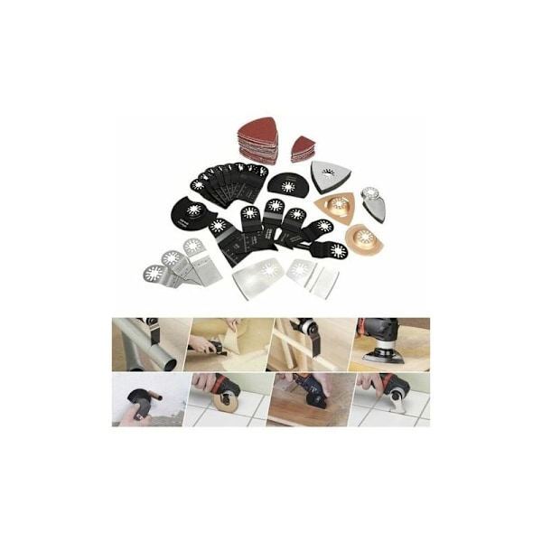 Sæt med 100 blandede oscillerende multi-værktøj Multiotool Multitool Multi -TO KIT TILBEHØR