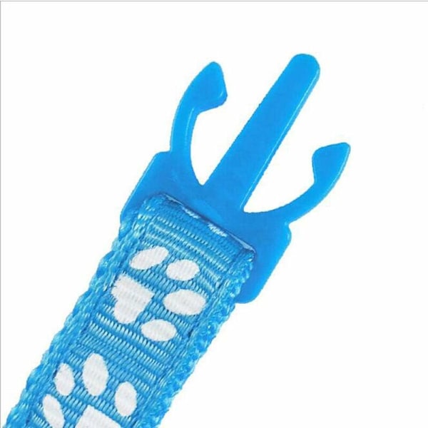 2 säkerhetshalsband för snabb frigöring med bjällra, justerbara från 19 till 32 cm, lämpliga för alla huskatter (blå/röd).
