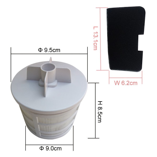 U66 filter kit til Hoover Sprint Evo Whirlwind SE71WR01 SE71SE60011 TSB2004001