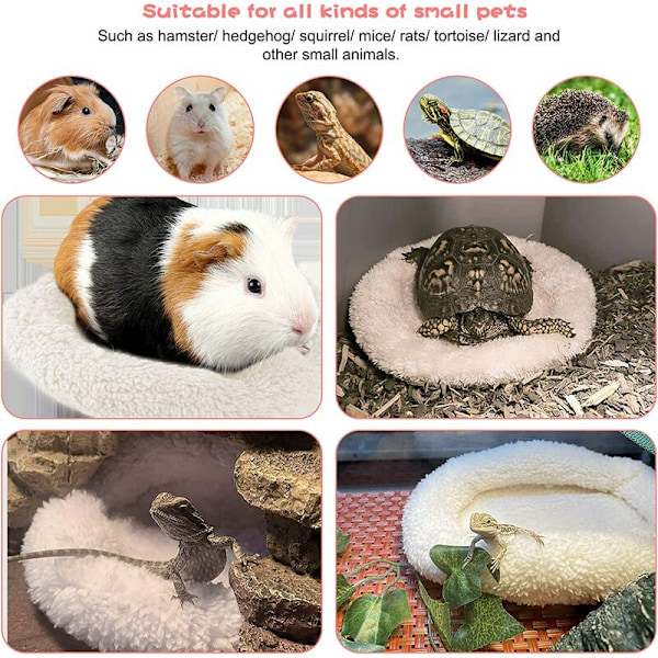 Hamsterbädd, rund sovmmatta för hamster/igelkott/ekorre/mus/råttor och andra smådjur