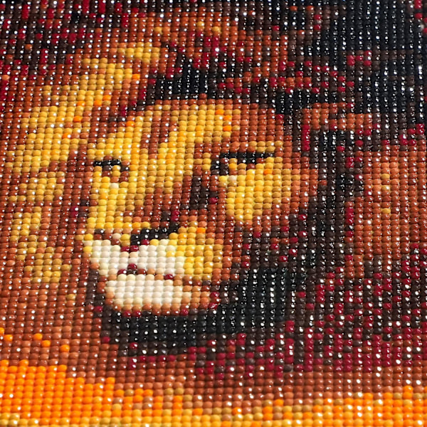 5D Diamantbroderi Kit efter nummer Diamantmålning Rhinestone Full Diamantmålning, Full Diamantmålning Kit, Diamantmålning Lejon för vuxna,