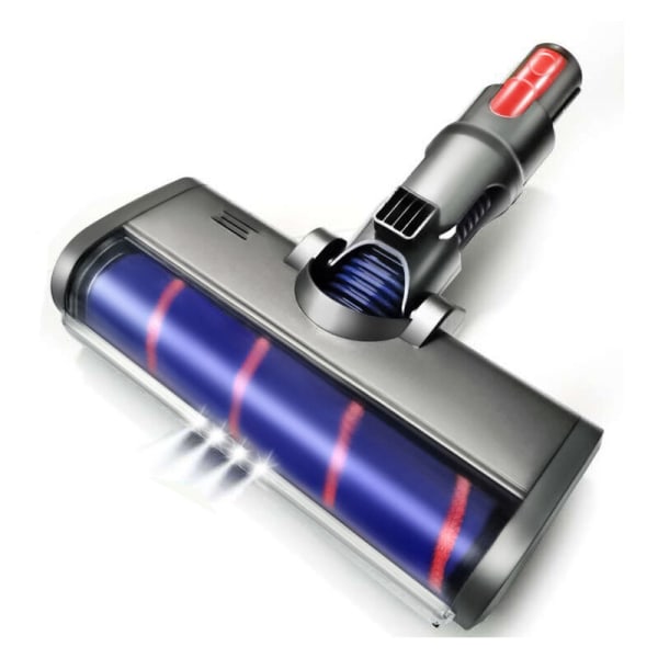 Turbo elektrisk motoriserad roterande borste kompatibel för Dyson V7 V8 V10 V11 Soft Roller för parkettplattor och automatiskt LED-ljus