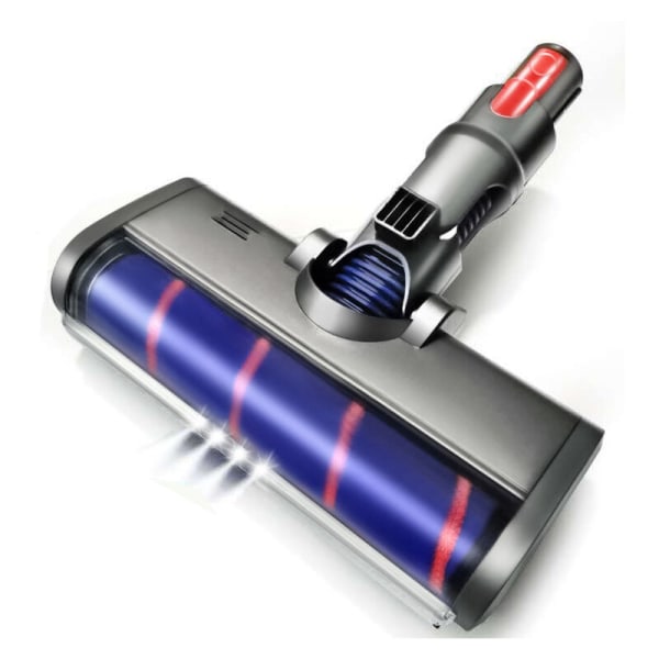 Turbo elektrisk motorisert roterende børste kompatibel for Dyson V7 V8 V10 V11 myk rulle for parkettfliser og automatisk LED-lys