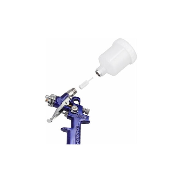 Mini rostfri färg Air HVLP gravitationsmatad 125ml