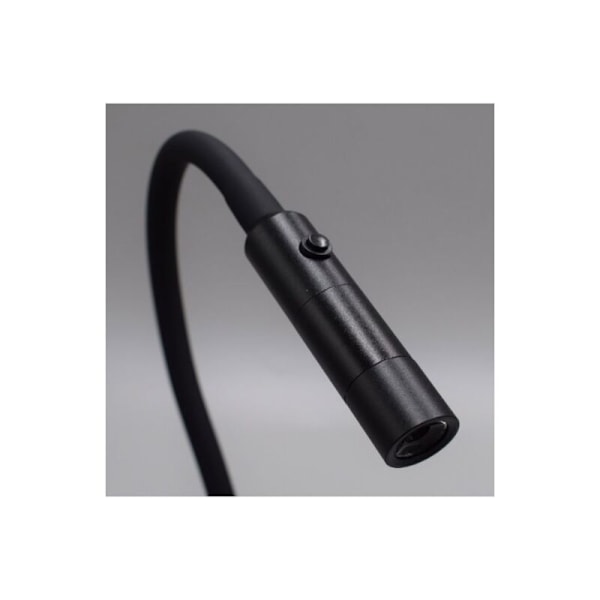 Svart leselampe, LED 3W 3000K svane svane lampe 3000K 240V veggleselampe med bryter for stue stue