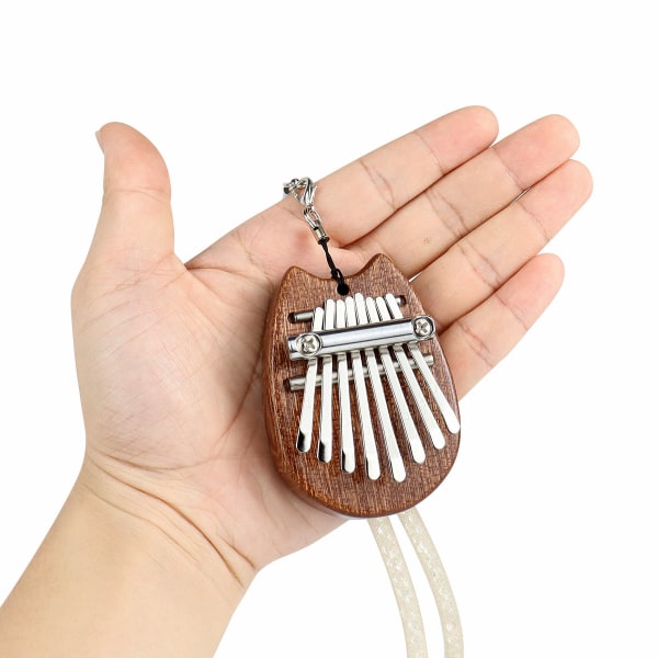 Høykvalitets mahogni tre 8-nøkkel mini kalimba