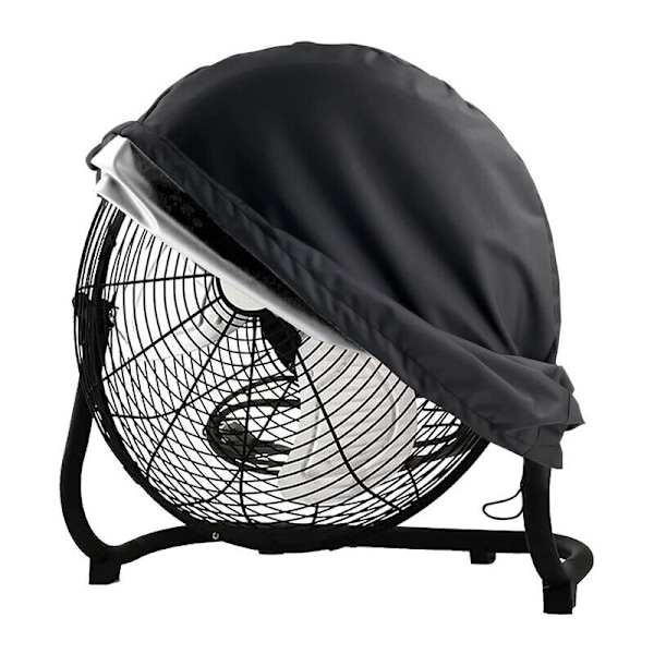 611961 cm Vandtæt Udendørs Ventilator Cover, Passer til Højhastigheds Kraftige Metal Industri Gulvventilatorer, Sort