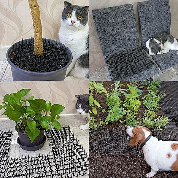 Kattrepellent, 6 ark, platta remsor för blomsterrabatter, gräsmattor och trädgårdar.