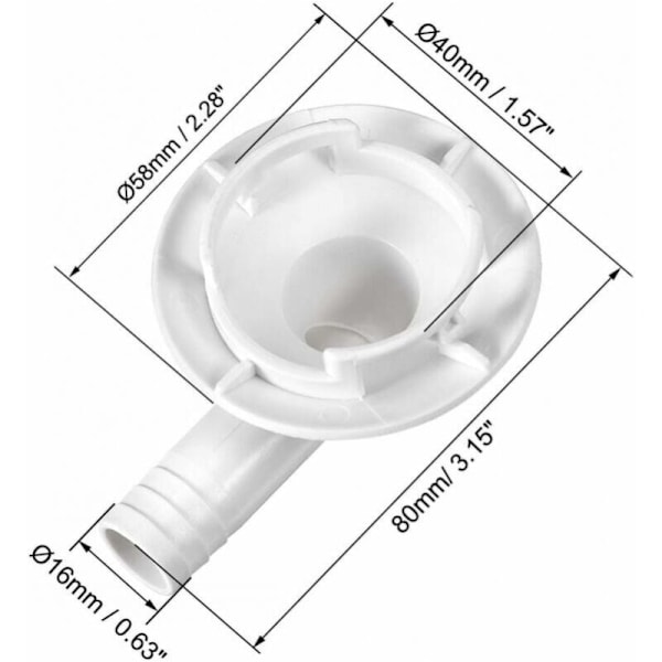 Ilmastointilaitteen kondenssiveden poistoliitin Elment Connecting ESPACUTION CONDENSAT CONDENSAT CONDENSAD MINI-SPLIT-YKSIKÖILLE ja ikkunamallin ilmastointilaitteille 40mm