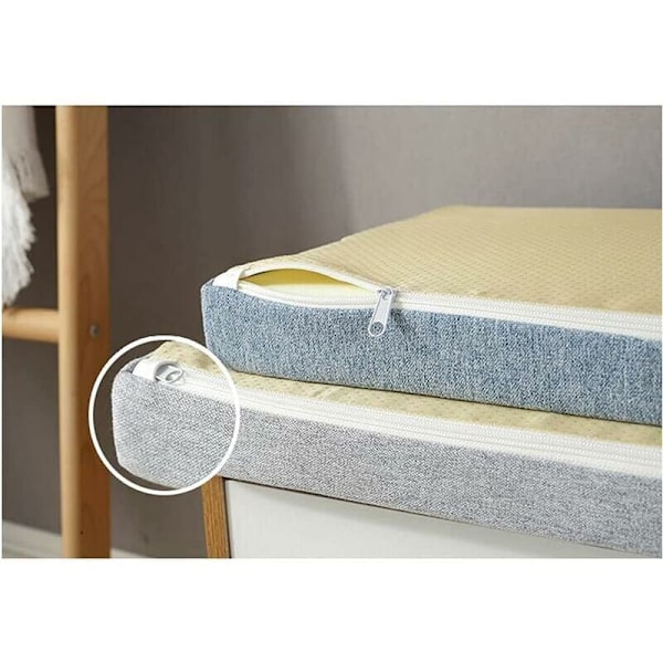 Sklisikker benkpute, 1, 2 eller 3 seter, 100/120/150 cm, for innendørs eller utendørs bruk, 50 x 50 x 5 cm, grå