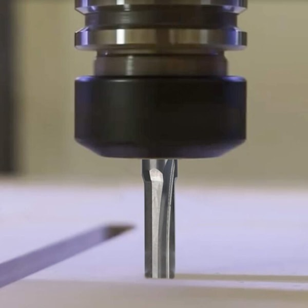 1/8\" Overfræser lige overfræser 1/8\" Skaft lige not overfræser 20mm/40mm Skaft overfræser til MDF PVC Akryl spånplade træ 10 stk