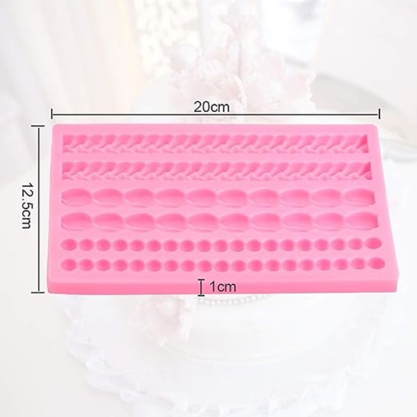 Silikonperle fondantform perlenkette für weiche fondantperlen fondantform diy kette 3d fondant kuchenform girlande für schokoladenfondant kuchen d